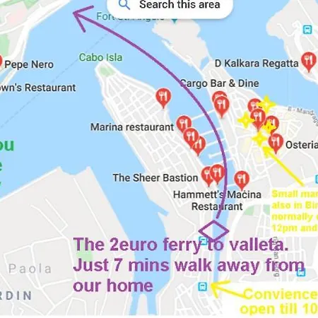 Seafront Highly Furnished Fl 4 * Birgu