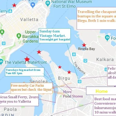 Seafront Highly Furnished Fl 4 Birgu